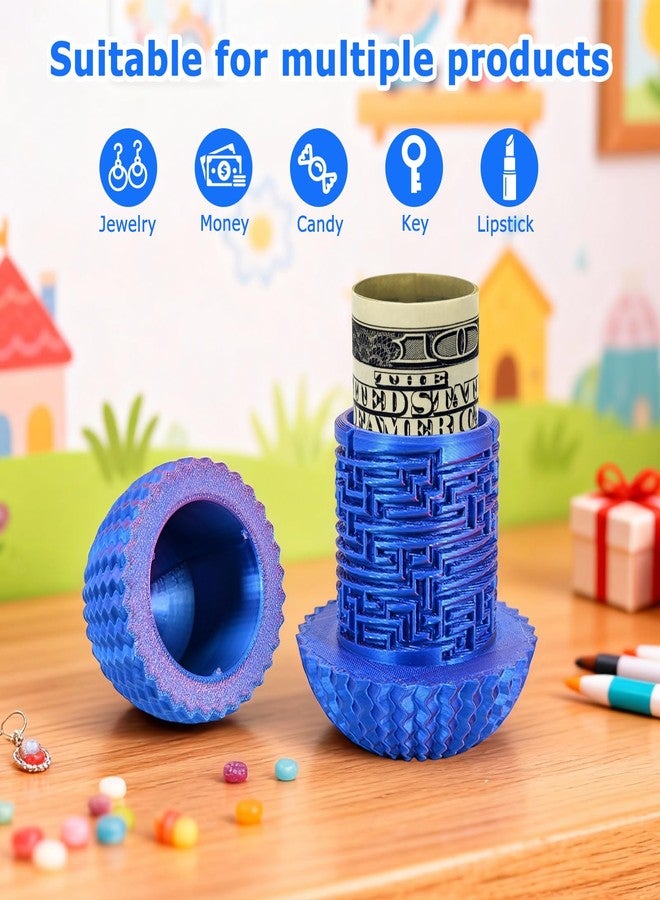 GDGJWL Money Puzzle Box for Cash Gift, Multi-Layer Maze Challenge with Laser-Engraved Map, Secure Compartment for Bills & Jewelry, Brain-Boosting Educational Toy, Ideal Birthday Christmas - Image 4